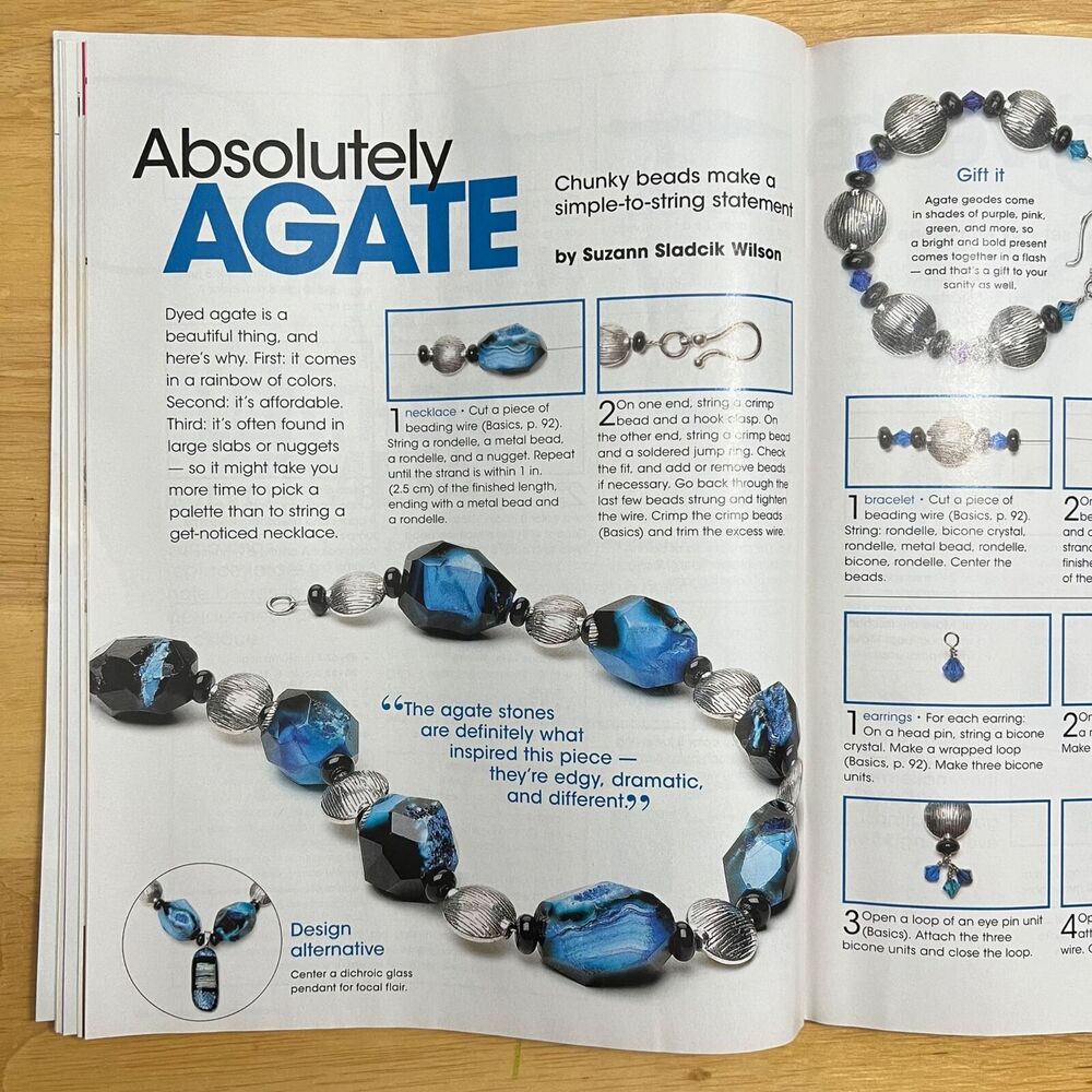 Magazine Lot BeadStyle May 2010 Jan and Nov 2011 Jan 2012 Jewelry Making Crafts - Picture 13 of 16